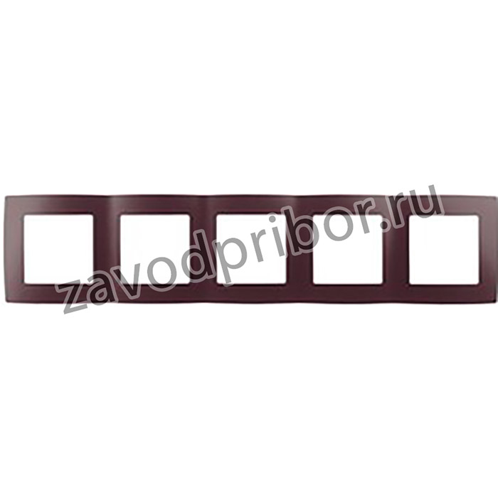 12-5005-25 ЭРА Рамка на 5 постов, Эра12, бордо Б0019422