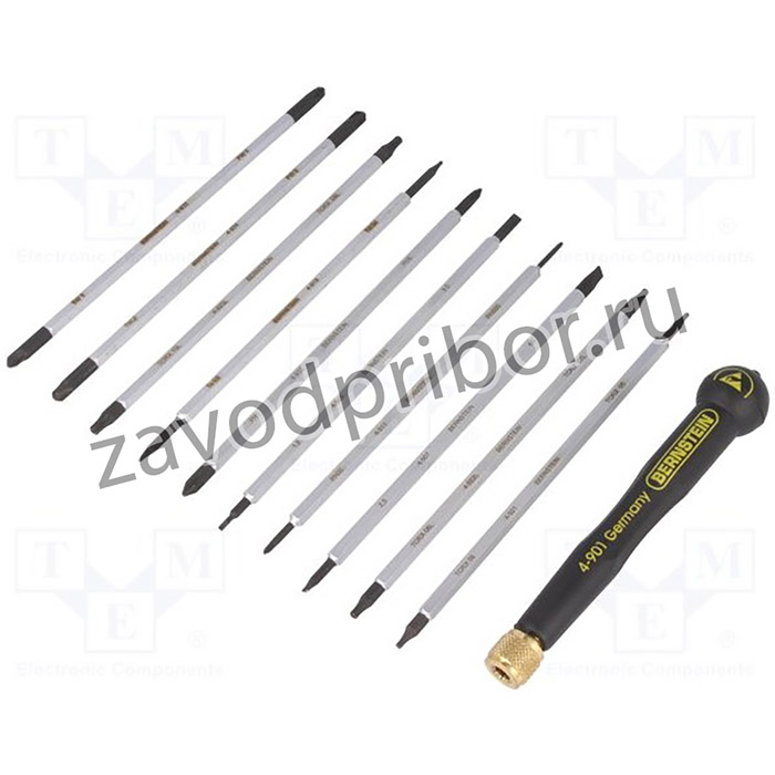 BRN-4-960, Набор: набор отверток, Кол-во шт: 11, ESD, кейс