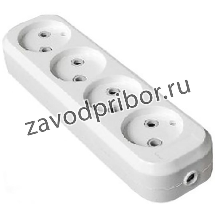 Колодка 4 гнезда без заземления 1/ 100 1014702
