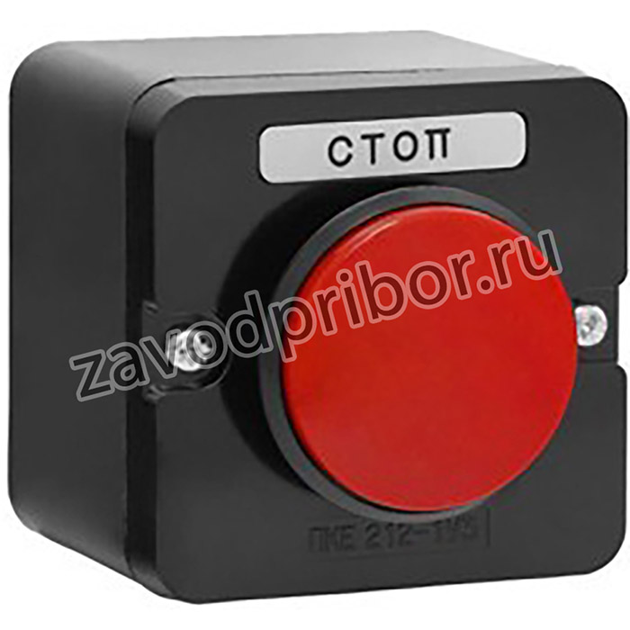 ПКЕ 222-1 У2, 10А, 660В, 1 элемент, красный гриб, накладной, IP54, пост управления (ЭТ)