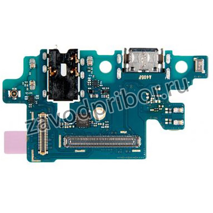 (A405F) шлейф с разъемом зарядки для Samsung Galaxy A40 (2019) SM-A405F, оригинал (субплата)