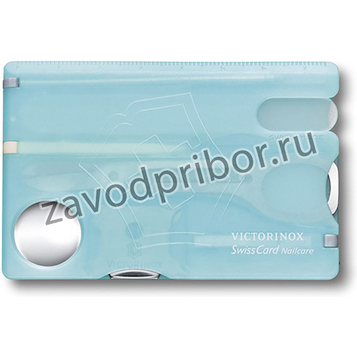 0.7240.T21, Швейцарская карточка Victorinox SwissCard Nailcare, голубая