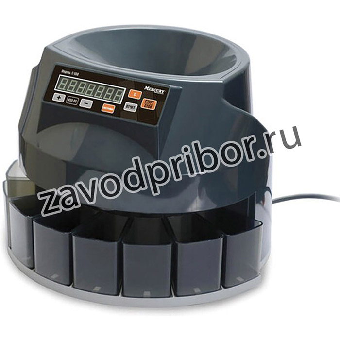 Счетчик-сортировщик монет MERTECH C-500, 300 монет/мин., загрузка 2000 монет, 8 приемных лотков, 5020