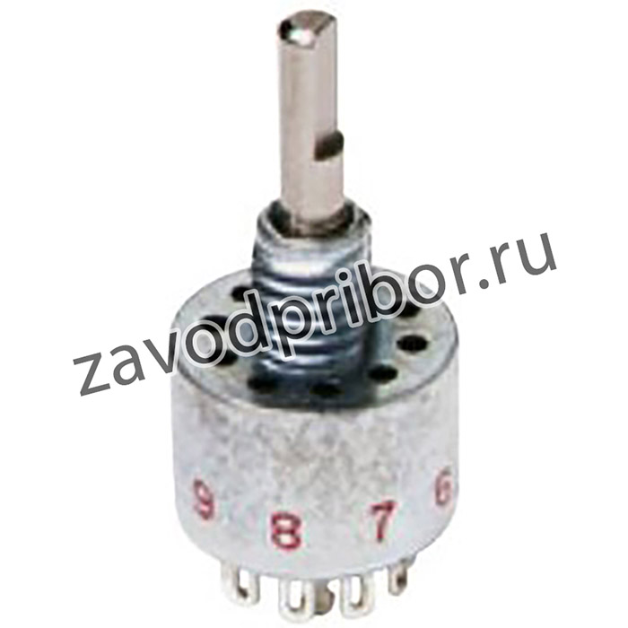 MA04L1NZQD, Поворотный переключатель, 4 Позиции, 1-полюсный, 36 °, 250 мА, 125 В, M Series
