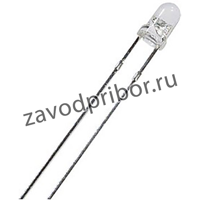 L-132XGC, светодиод бесцветн. свет зел d=3мм