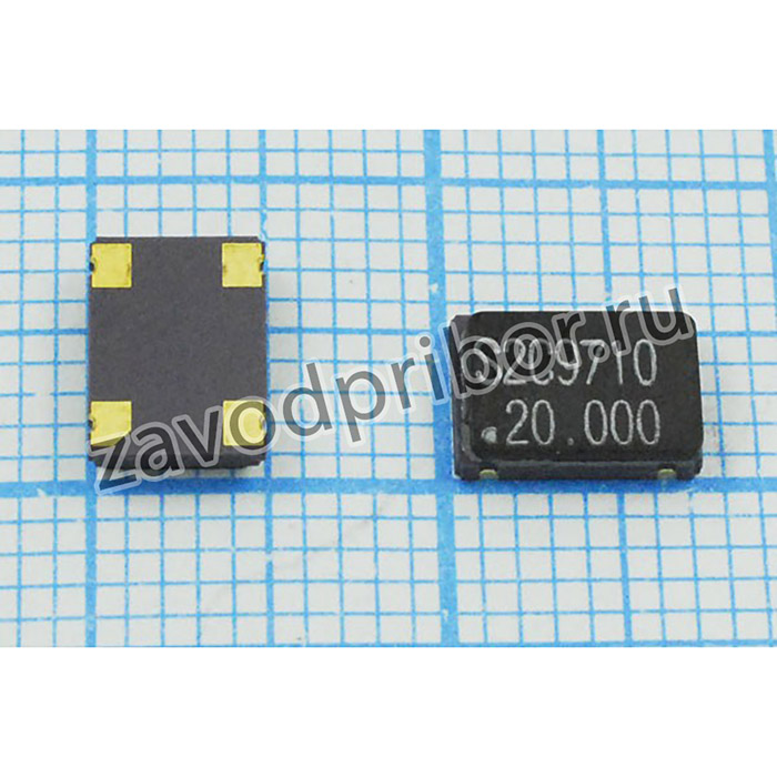 Кварцевый генератор 20000, SMD07050C4, 3,3В, S2C, CM