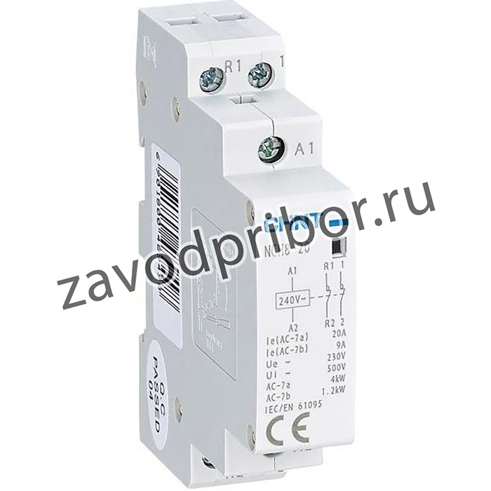 Контактор модульный NCH8-20/02 20А 2НЗ AC 220/230В 50Гц (R) CHINT 256053