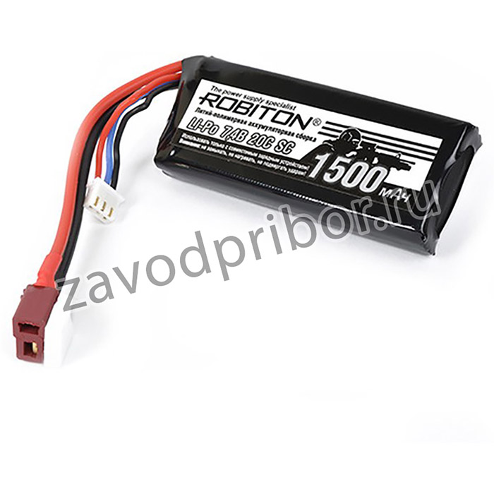 ROBITON LP-STB2-1500 Li-Po 7.4В 1500мАч, Аккумуляторная сборка