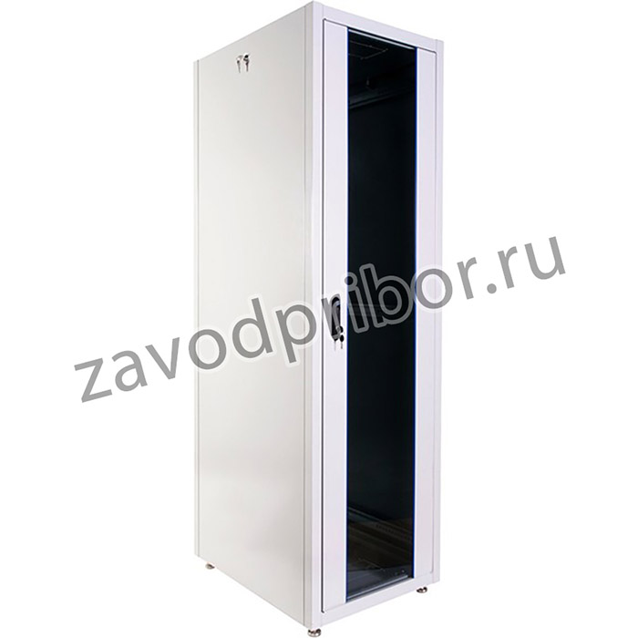 Шкаф телекоммуникационный напольный ЭКОНОМ 48U (600 1000) дверь стекло, дверь металл