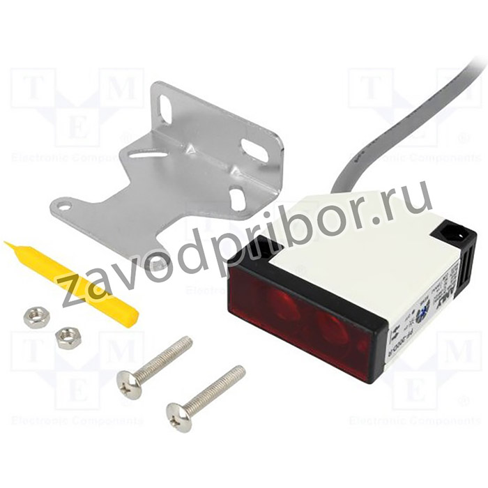 PF200D-R, Датчик: оптоэлектронный, Дальность: 0-2м, SPDT, DARK-ON, LIGHT-ON