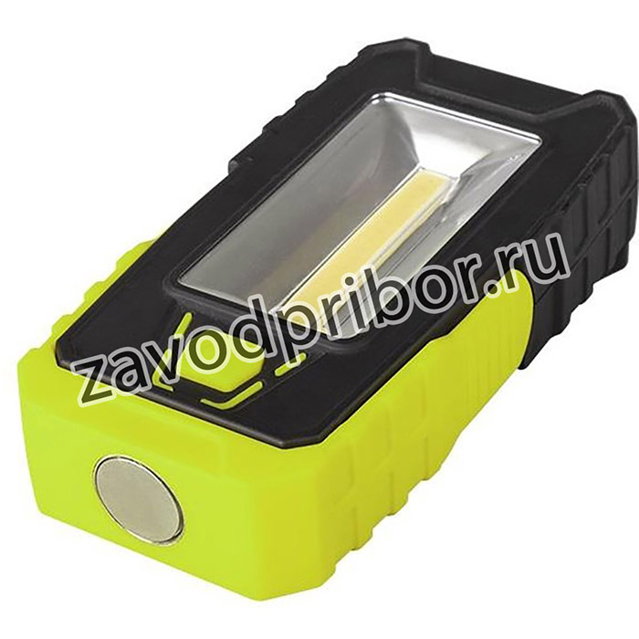 Фонарь рабочий WL2-L2W/L03-gn 2COB 150лм +3LED 30лм IP44 яркий/эконом магнитное основание с вращением на 180град. ABS-пластик прорезинен. по