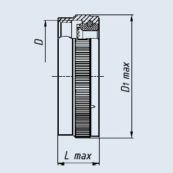 ГЗ-17F (M85049/14-17N) гайка задняя