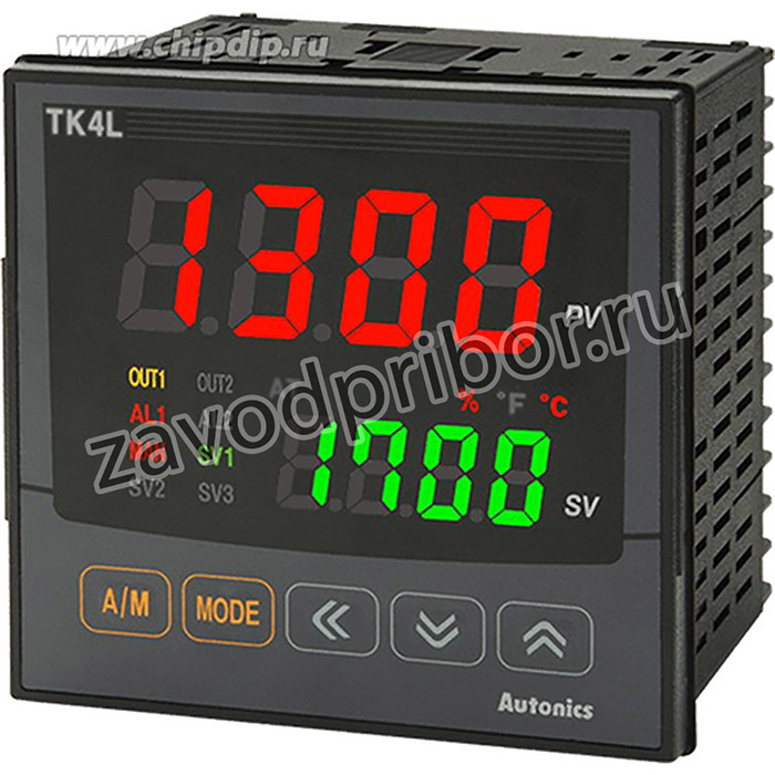 TK4L-T4CR 100-240 VAC температурный контроллер (ПИД,96х96, вых. сигн.1+RS485, вых1ТТР+ток,вых2 реле)