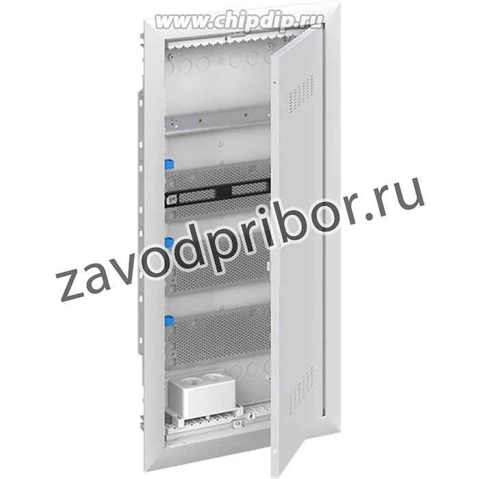 Шкаф мультимедийный с дверью с вентиляционными отверстиями и DIN-рейкой UK640MV (4 ряда)