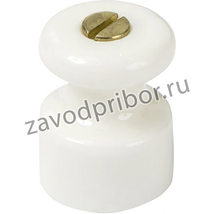 Изолятор универсальный с саморезом, цвет - белый GE70027-01 20шт