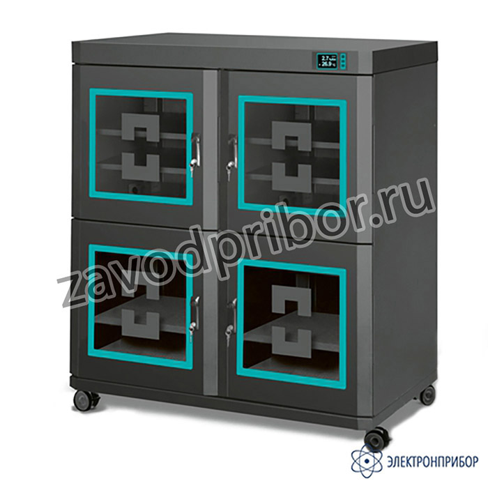 DC-4B ESD (черный) — шкаф сухого хранения антистатический с 4 секциями