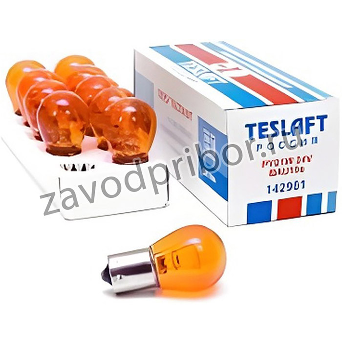 Лампа 24V PY21W 21W BAU15s Teslaft 1 шт. картон 142981