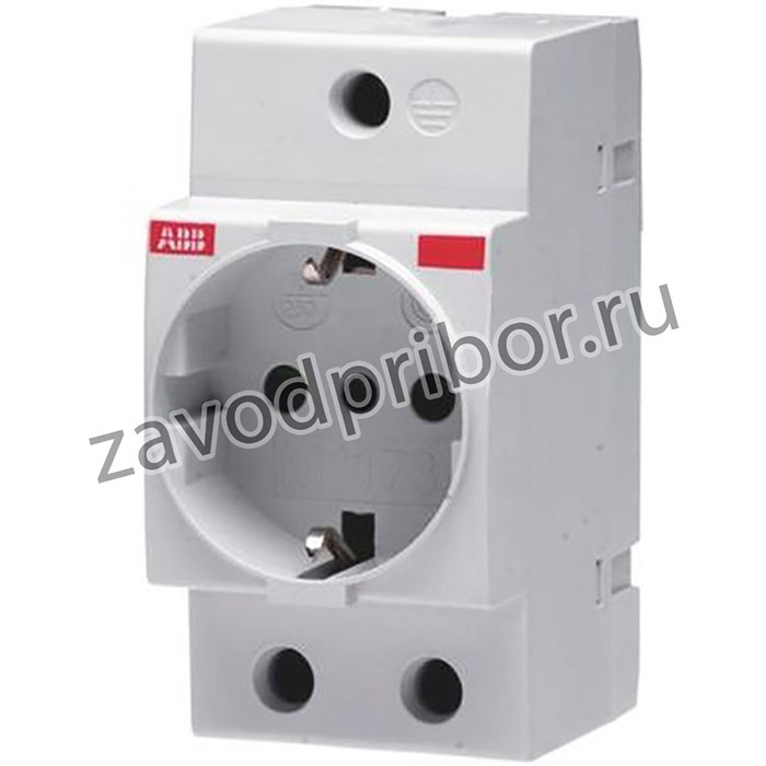 2CSM112000R0701 M1173-L, Grey 1 Gang Plug Socket, 16A, Type L - Italian, Indoor Use