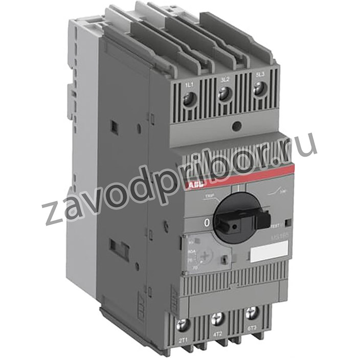 ABB Выключатель автоматический MS165-80 30кА с регулир. тепловой защитой 70А-80А Класс тепл. расцепит. 10