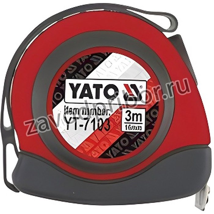 YT7103, Рулетка с магнитом 3мх16мм (бытовая) Yato