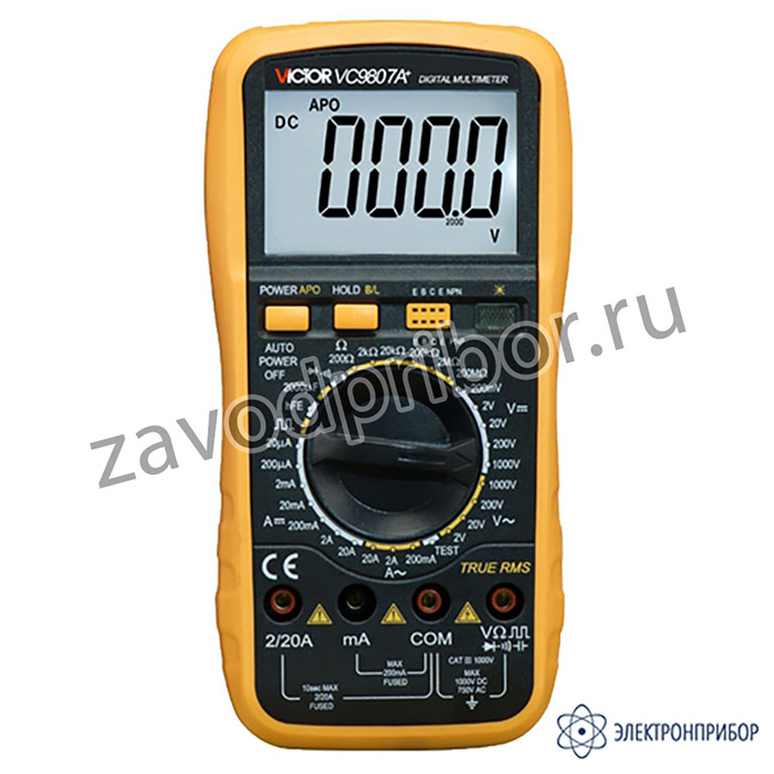 Victor VC9807A+ — мультиметр цифровой