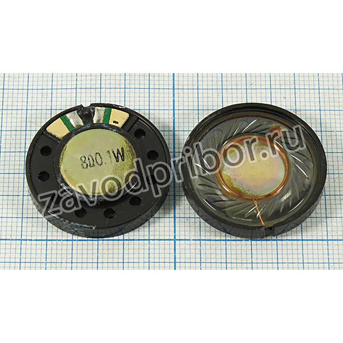 Динамик, диаметр 29мм, толщина 5мм, 8 Ом, 0.1Вт, 2005год ; дин 29x 5\ 8\0,10\пл\2C\ KPSP2950PN-08-0,1A\KEPO