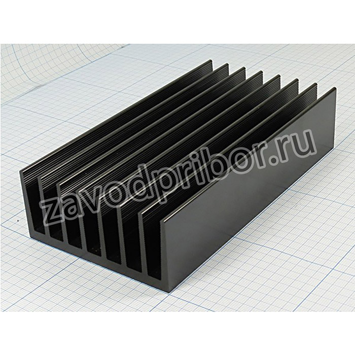 Радиатор охлаждения 150x 80x 36, F44, Al, серый, HS076-150; охладитель 150x 80x 36\F44\\Al\сер\HS076-150\