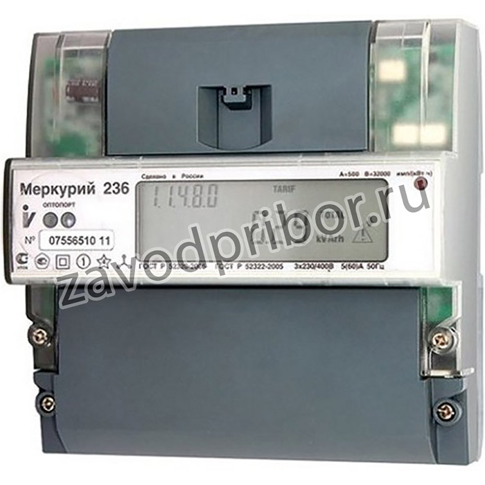 Счетчик Меркурий 236 ART-01 PQRS 5-60A/400В (мнтар.) ЖКИ (DIN)