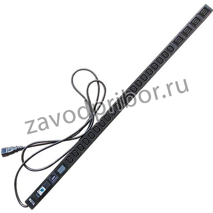 Блок распределения питания Lanmaster TWT-PDVI-4C9-20C3-C0 верт.размещ. 20xC13 4xC19 базовые 16A C20 3м