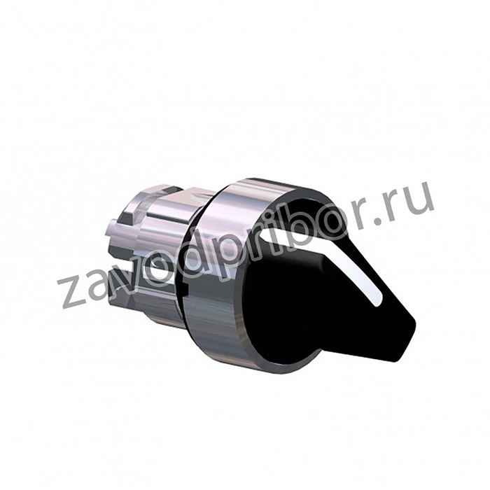 ZB4BD3, Selector switch head black, metal, _22mm, 3 positions +/- 45°, latching