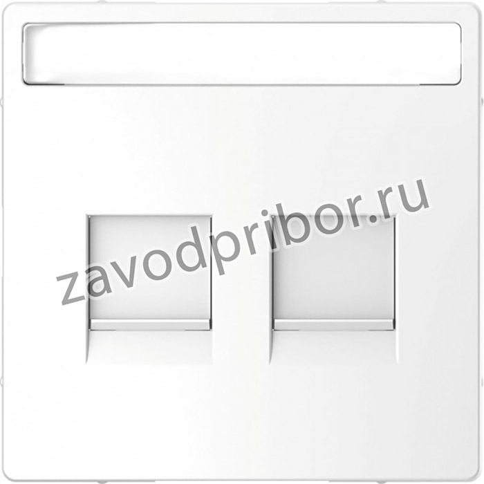 Schneider Electric Merten D-Life Белый Лотос Накладка центральная для 2-х модульных разъемов