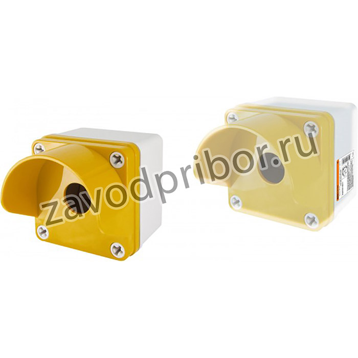 TDM Корпус КП101 c козырьком для кнопок 1 место IP66 ABS желтый