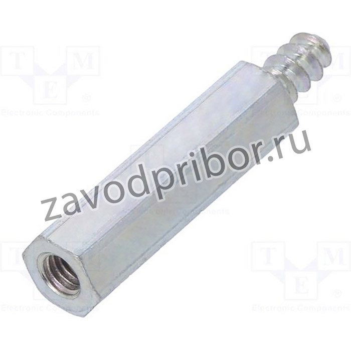 224ST3.3X20, Дистанцирующая стойка с резьбой; Внутр.резьба: M3; 20мм; сталь