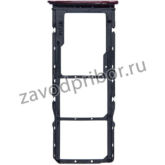 Держатель (лоток) SIM карты для Xiaomi Redmi 8 красный