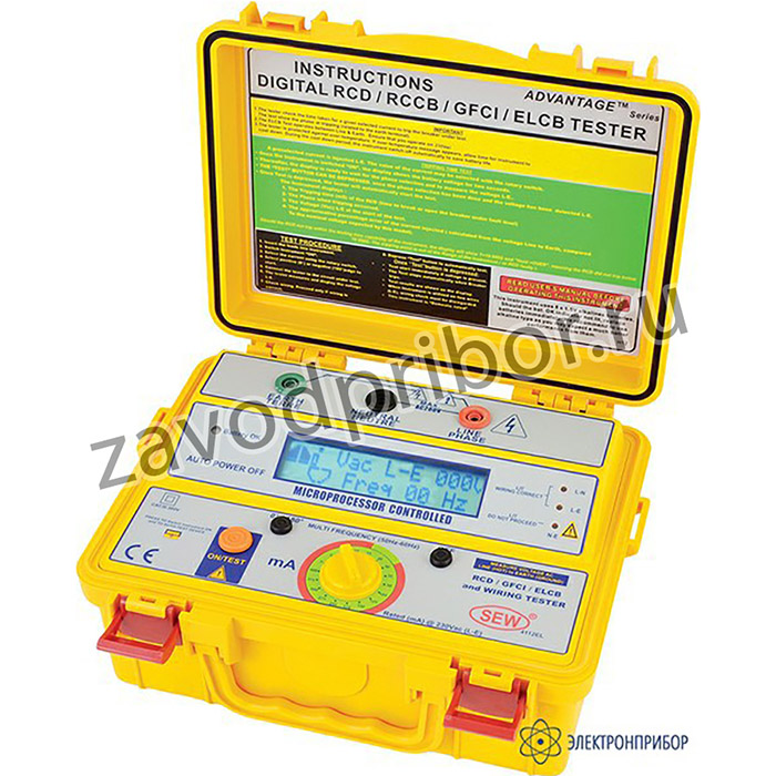 4112 EL — цифровой измеритель параметров устройств защитного отключения