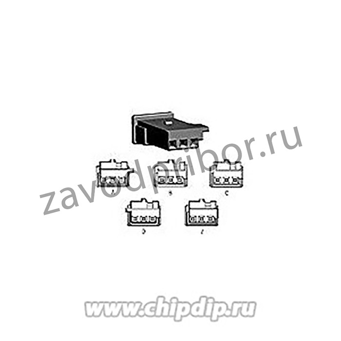 1-1718346-1, Корпус разъема MQS гнездо на кабель 3pin