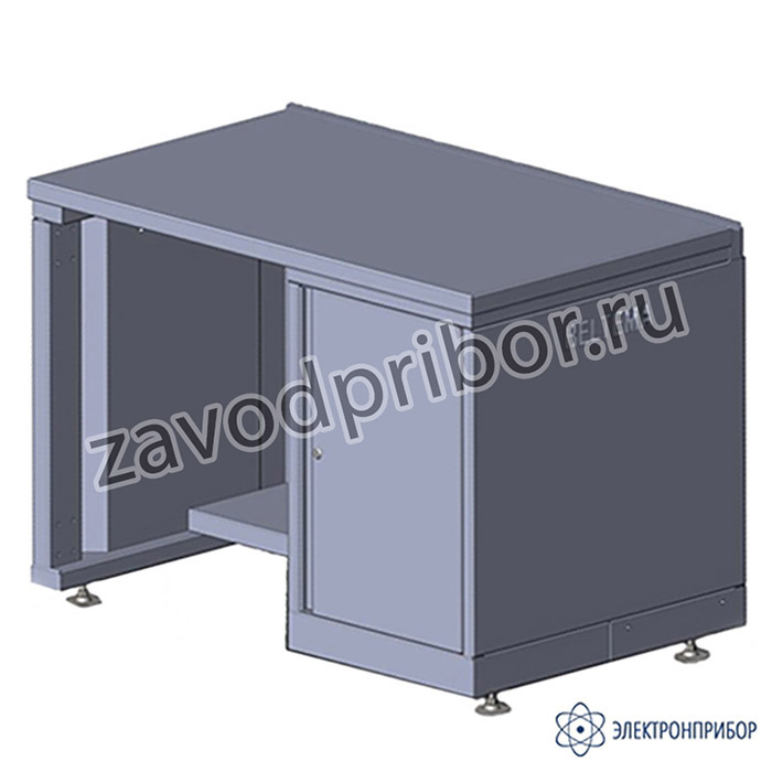 V6-1800 T ESD HPL (цвет RAL 7035) — верстак антистатический с тумбой (ЛДСП с антистатическим HPL пластиком)