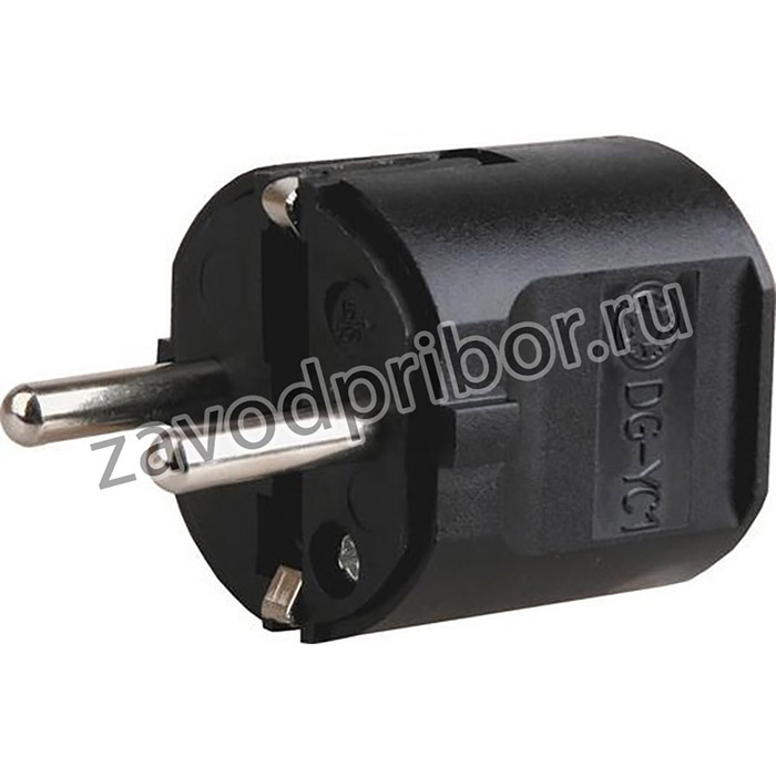 Volsten S1-PZ, Черная (штепсельная евровилка, разборная,земля, 2шт)