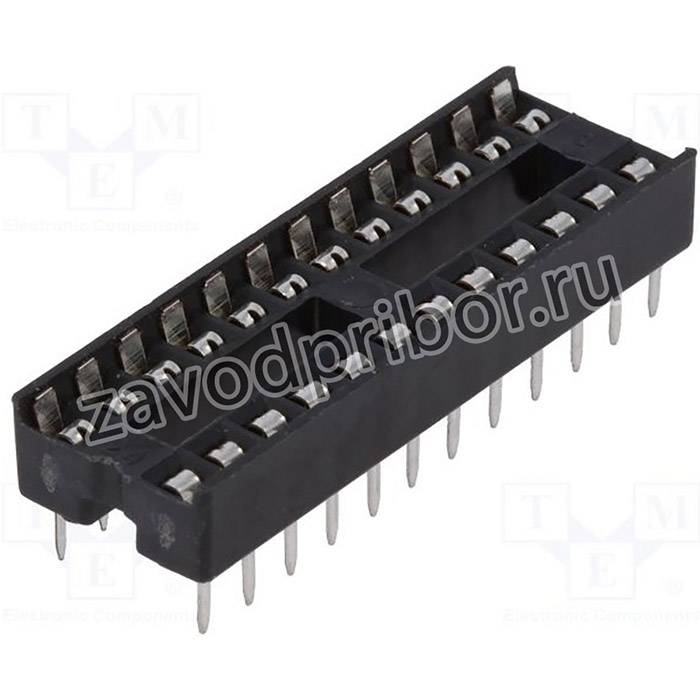 ICVT-24P-W, Панелька: DIP, PIN: 24, 7,62мм, THT, Шаг: 2,54мм