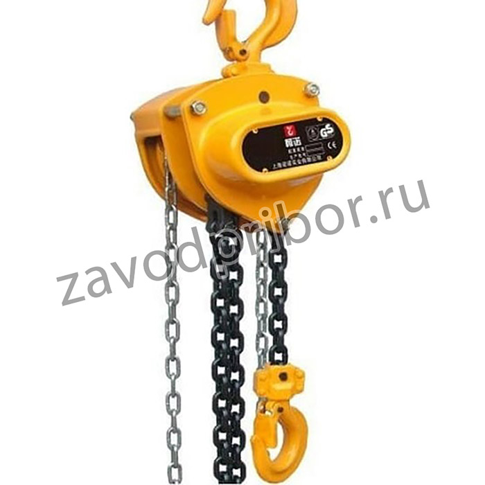 Цепная таль HS-A10 ручная, 1 т, L=6 м 4687202157211
