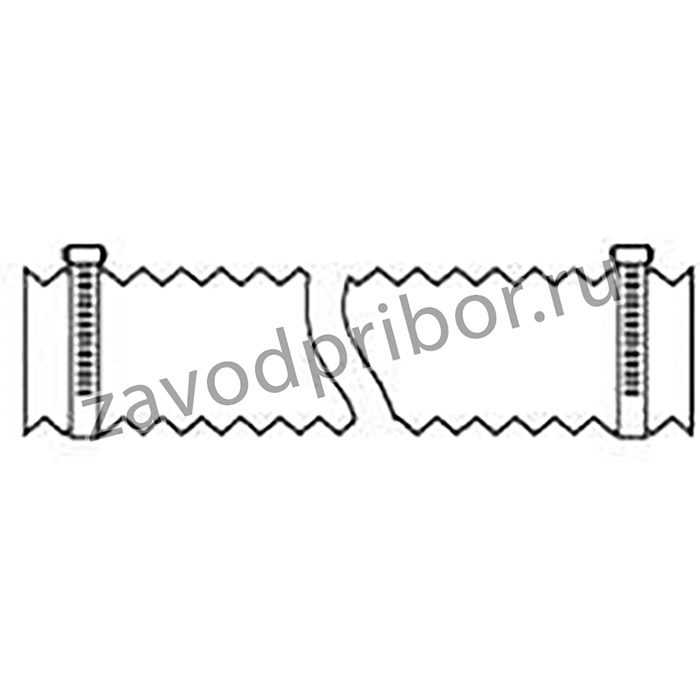 CH0253, Fume Extractors Connection Hose 2.5" 25' lg w/2 clamps