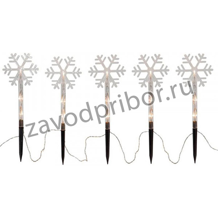 Eglo 857-26 Уличная гирлянда WANDY, 5X 3X0,06W(LED), 4,5V, 25х140см, пластик, 3xАА (не в комплекте)