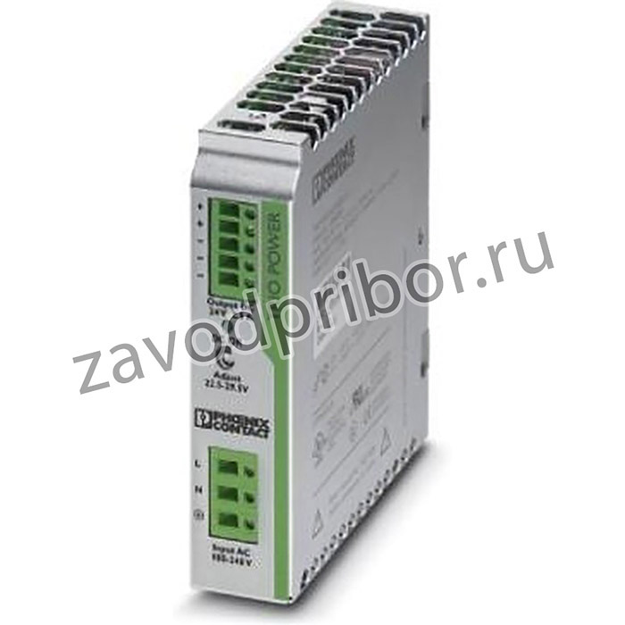 2866268, DIN Rail Power Supply, 86%, 24V, 2.5A, 60W, Adjustable