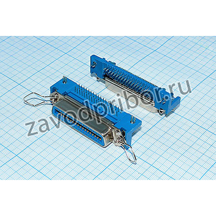 Гнездо CENTRONICS\P2,16\36HC\ плат\угл\CENR-36F; гн CENTRONICS\P2,16\36HC\ плат\угл\CENR-36F