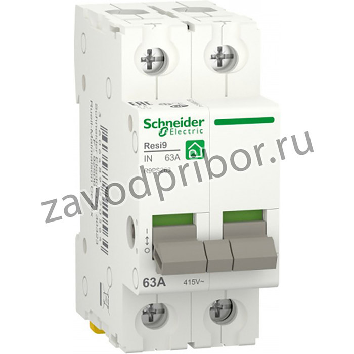 Schneider Electric RESI9 Выключатель нагрузки (мод. рубильник) 63А 2P