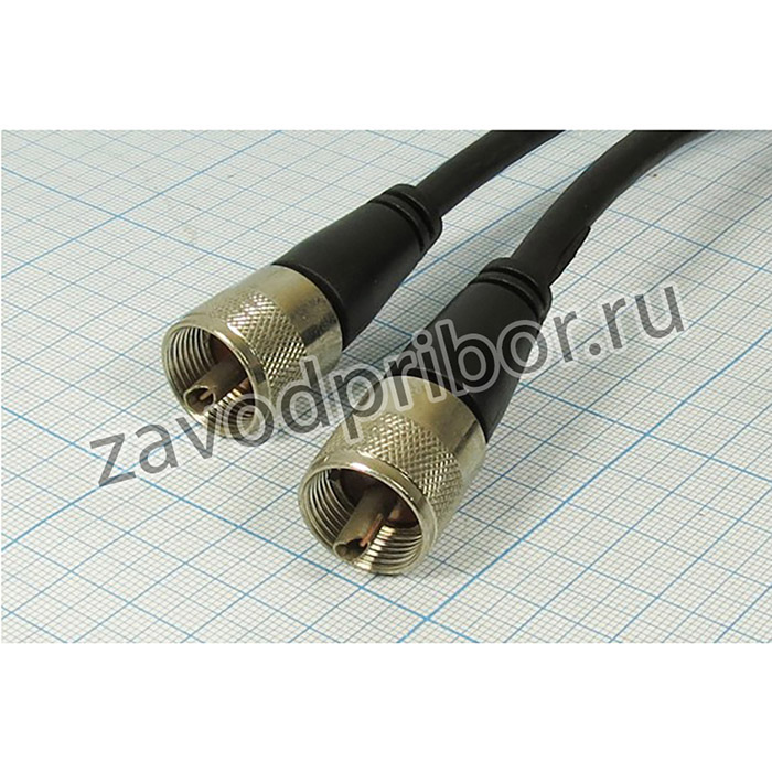 Высокочастотный переходник штекер UHF на штекер UHF, кабель 1.4 м; шнур шт UHF-шт UHF\1,4м\\75 Ом