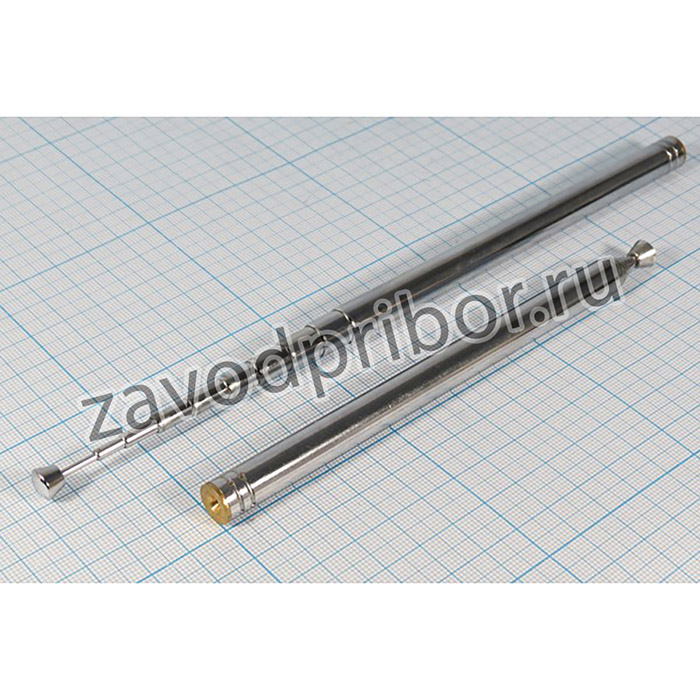 Антенна телескопическая, отверстие М 3,0, d10, L146~1040, 10 колен; ант т/скоп\отв М 3,0\d10\L146~1040\10\