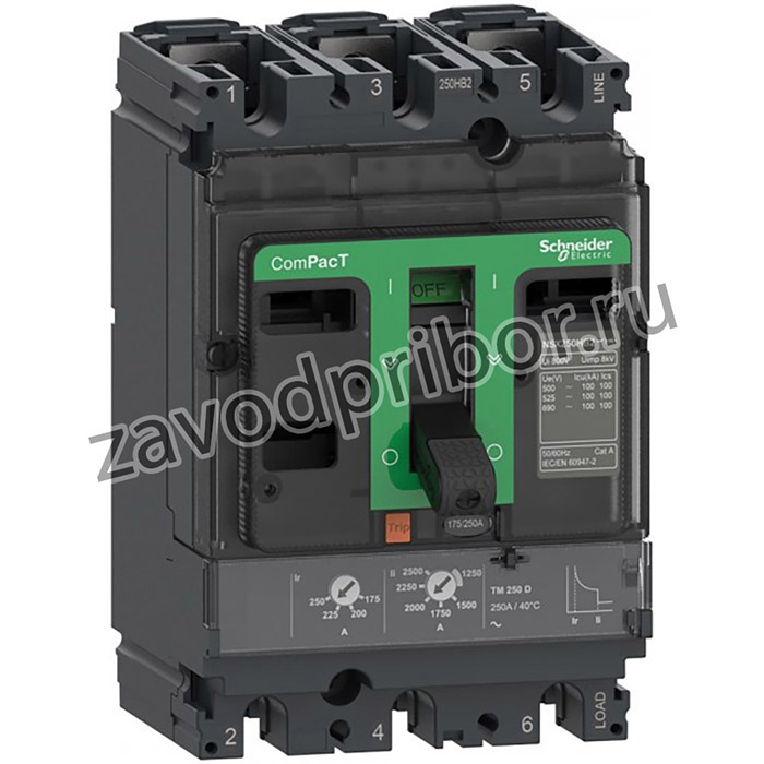 Schneider Electric Выключатель автоматический NSX100F 36kA AC 3П3Т 40A TMD