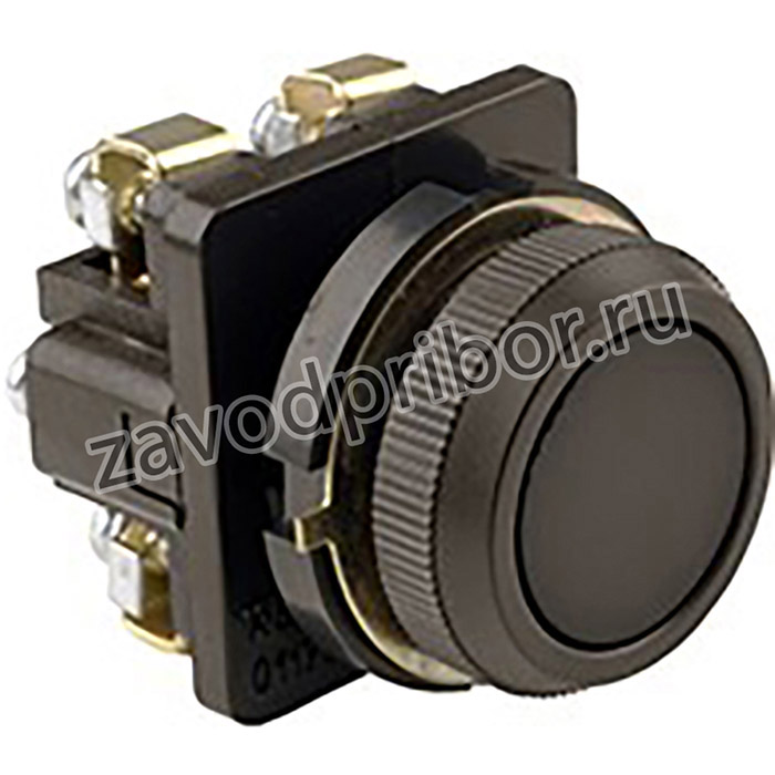 КЕ-011 У3 исп.2, черный, 1з+1р, цилиндр, IP40, 10А, 660В, выключатель кнопочный (ЭТ)