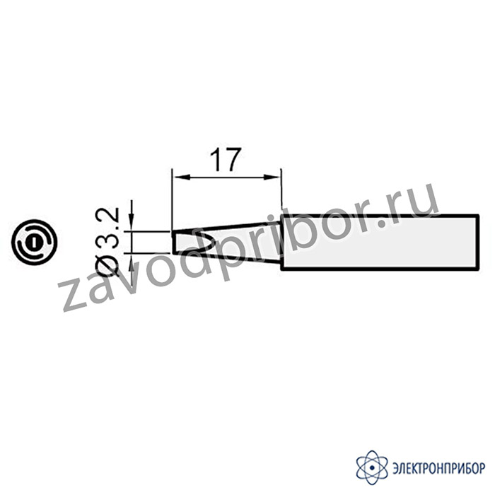 5SI-216N-3.2D — жало сменное (клин 3.2 мм)